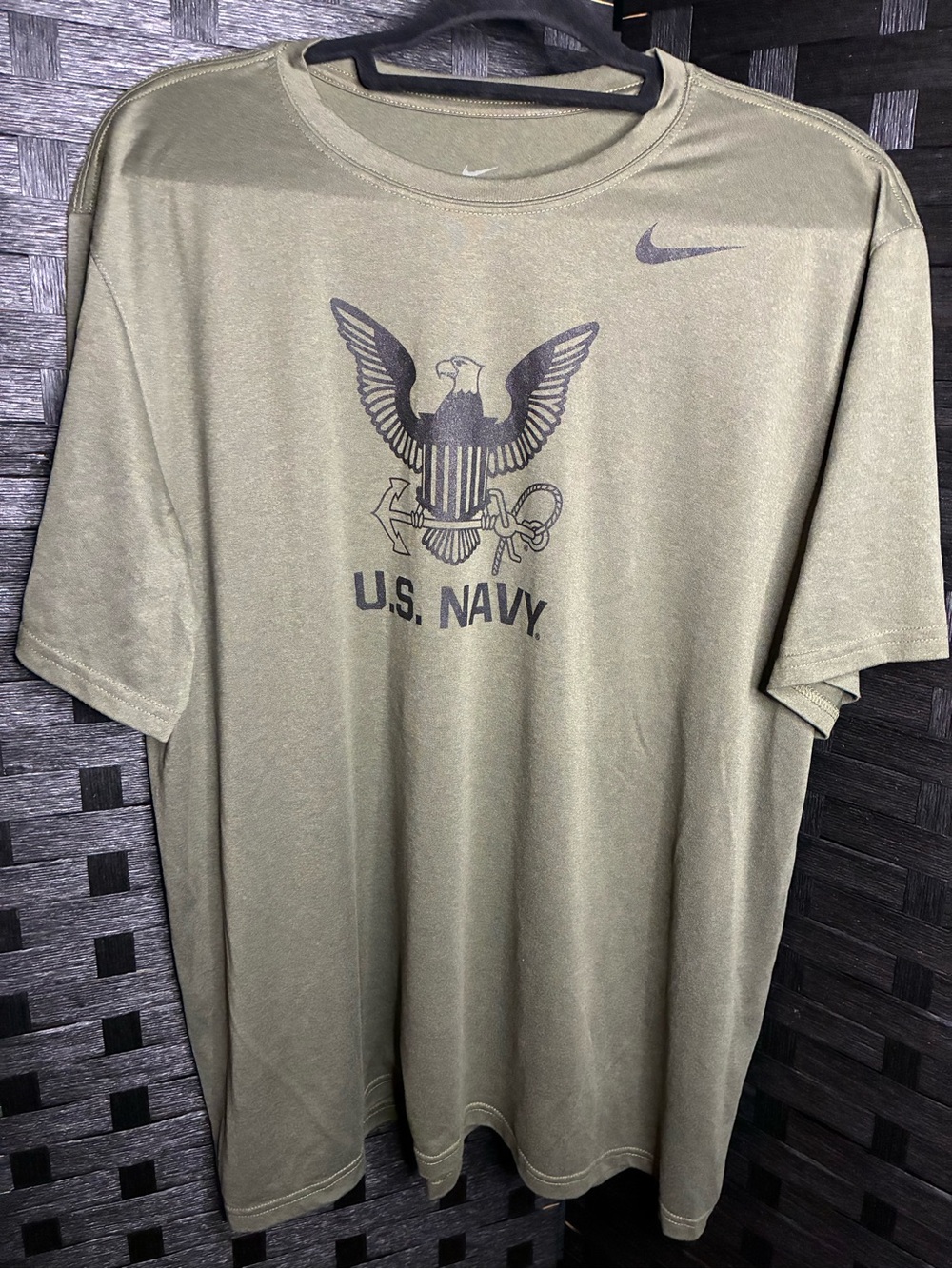 Nike Olive Green U.S. Navy Short Sleeve Performance Tee
